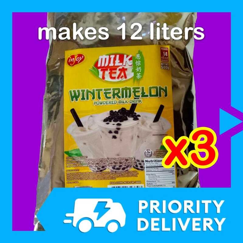 1.5Kg Makes 12L MILKTEA POWDER PRODUCTS Package (3X 500G) Injoy ...