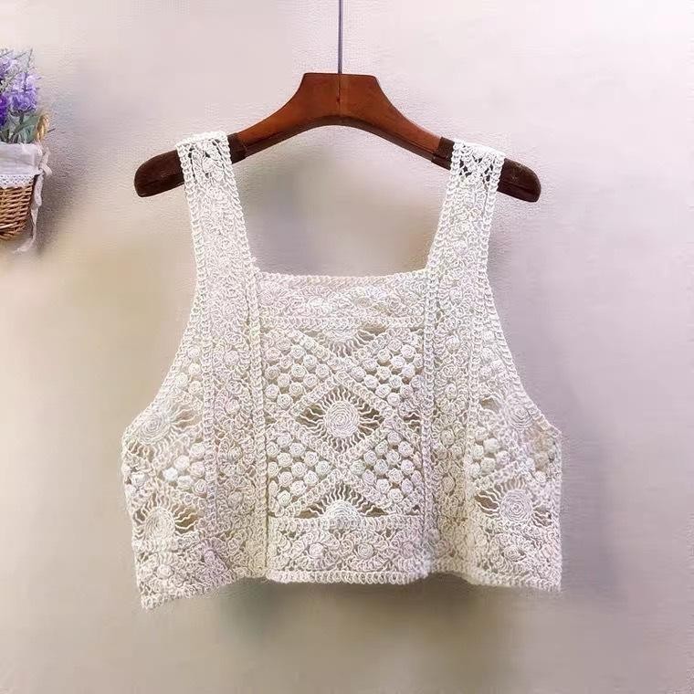 COD New Crochet Outfit Top Croptop Bathing Suits Beach Cover Up ...