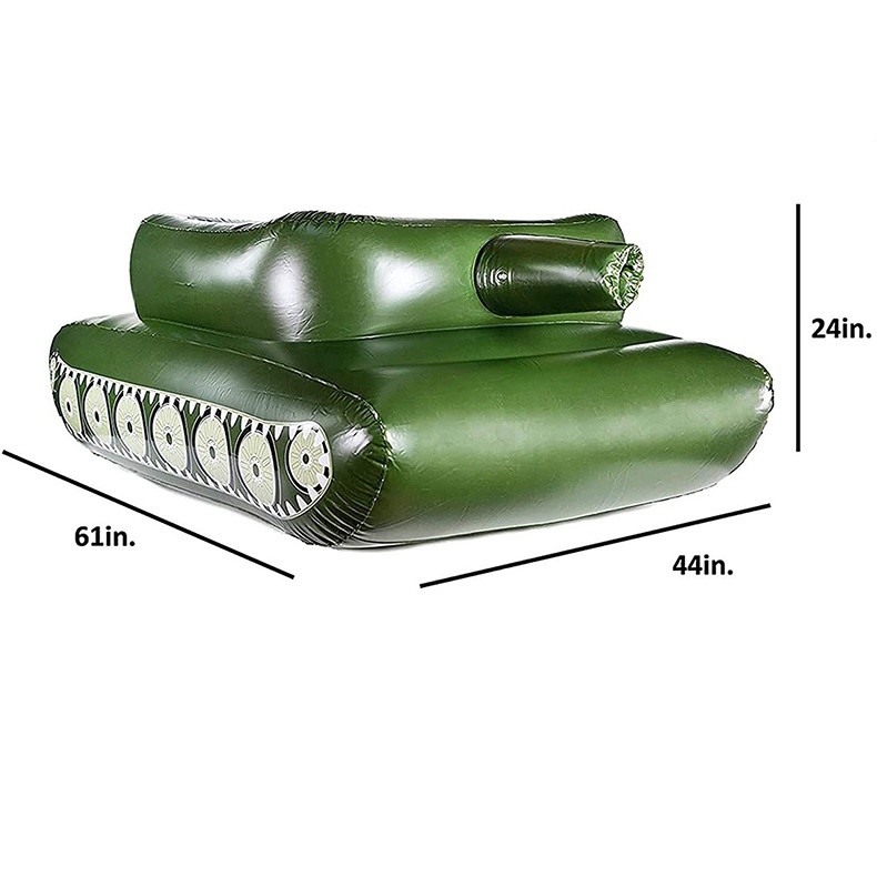 Jet Tank Water Battle Game Toy Summer Pvc Inflatable Floating Row Water ...