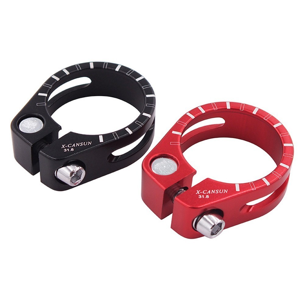 BESTWFM BikeSeat Post Clamp Lightweight Alloy 31.8mm 34.9mm Mountain