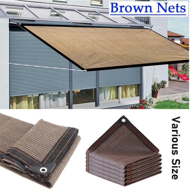 Rectangle Sun Shade Net Outdoor Camping Tent Shading Sail Garden ...
