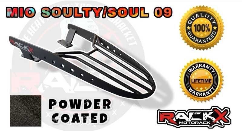 MOTORACK RACK X TOP BOX BRACKET PARA YAMAHA MIO SOULTY / Soul09 MOTO BO ...