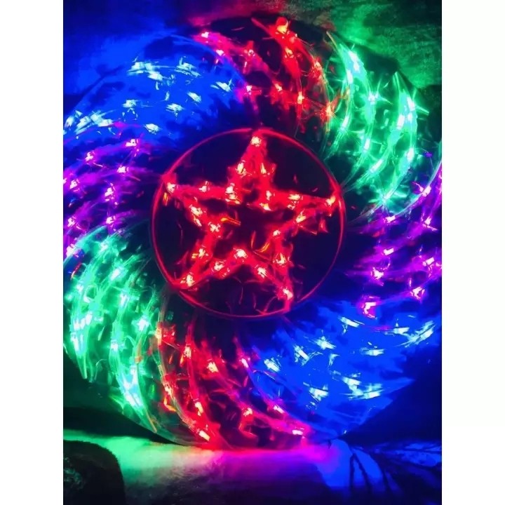 ⋆ Na May LED Labas 2024 Xms Pasko 12 Star Parol Flower Design Lantern