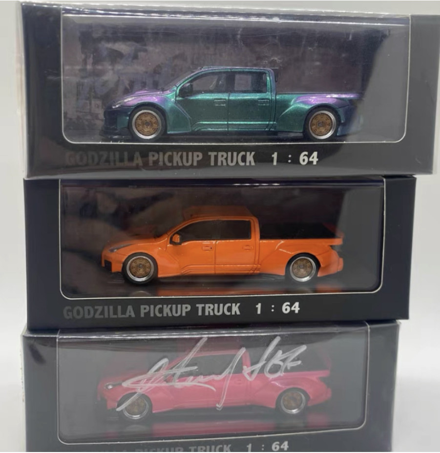 POP RACE 1/64 resin model Nissan R35 GTR GODZILLA PICKUP TRUCK alloy ...