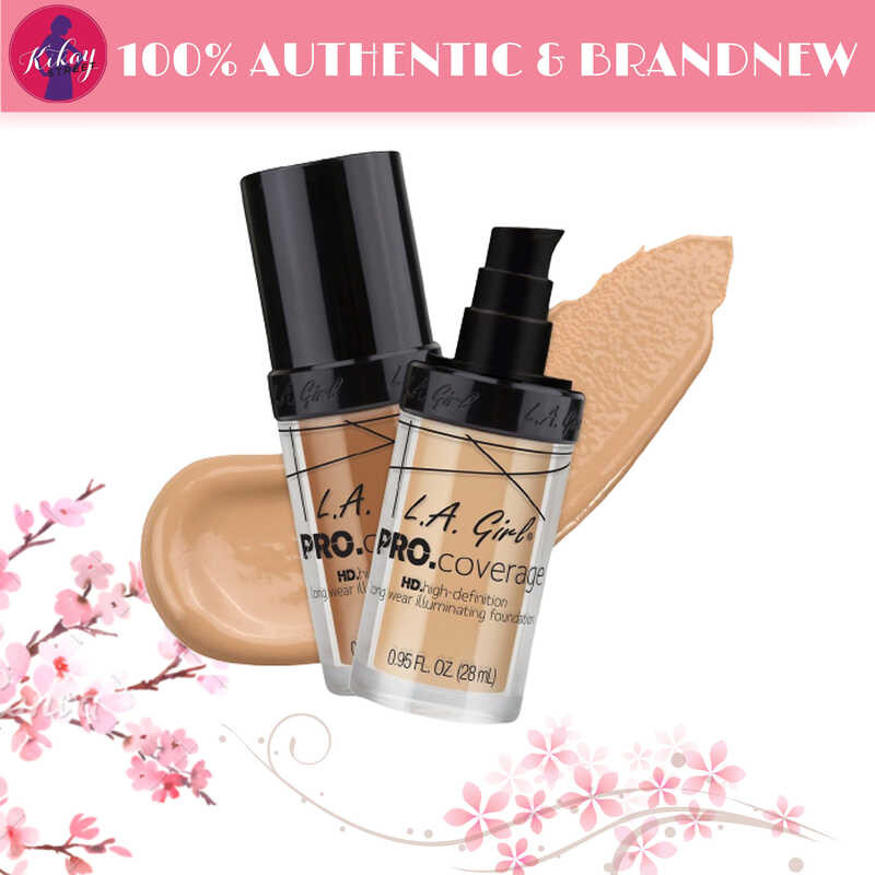 L.A. Girl Pro Coverage Illuminating Foundation – Warm Beige, Deckende Foundation Mit Glow-Effekt