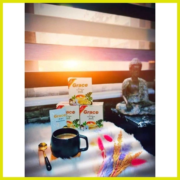 ♣ ☇ GRACE 15 in 1 Premium Coffee Mix with STEVIA leaves and extract