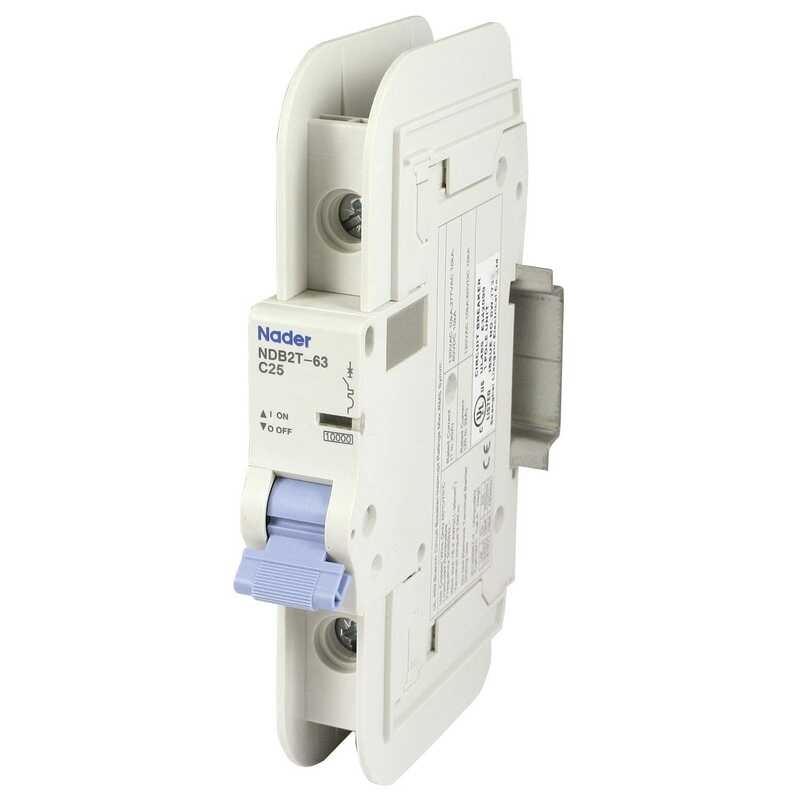 AC, 25A, 120V 1pole, DIN rail mounted miniature circuit breaker