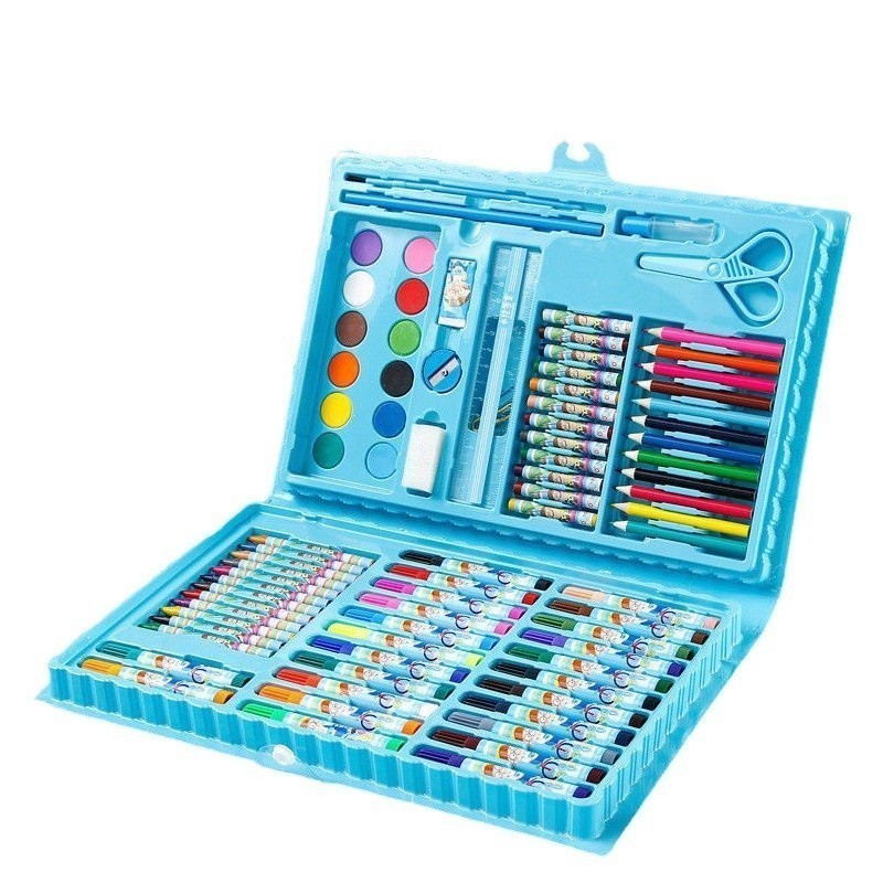 【COD】 86pcs Kids Coloring Set Painting Water Color Crayon Drawing Sets ...