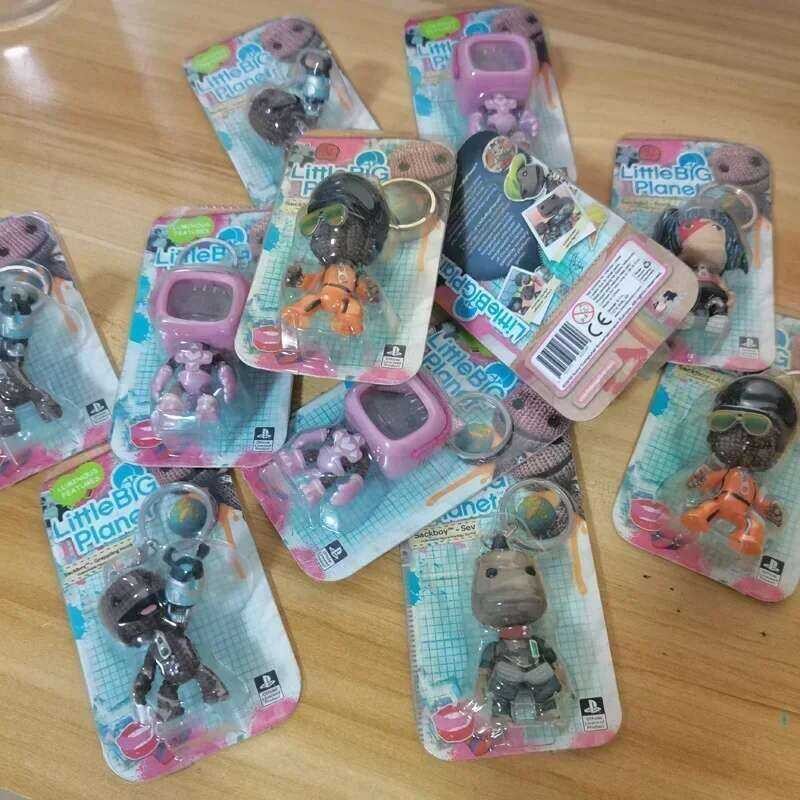 A Original Littlebigplanet Sackboy Anime Game Figurine Keychain Cute ...
