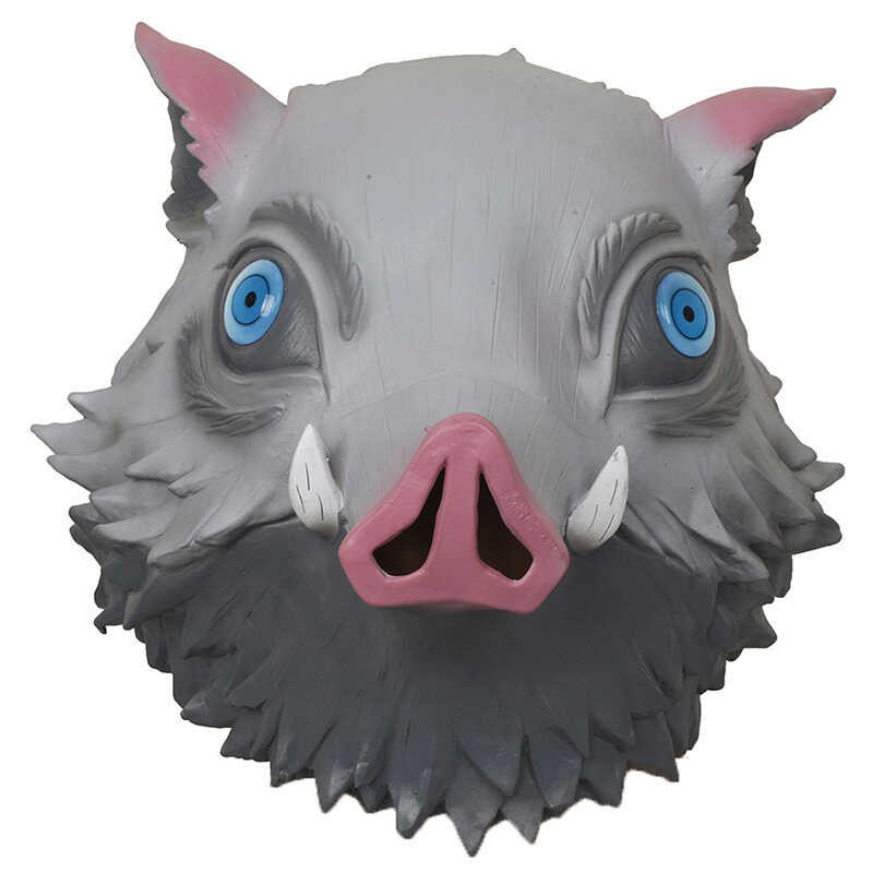 Demon Slayer Costume Mask Halloween Cosplay Inosuke Hashibira Pig ...