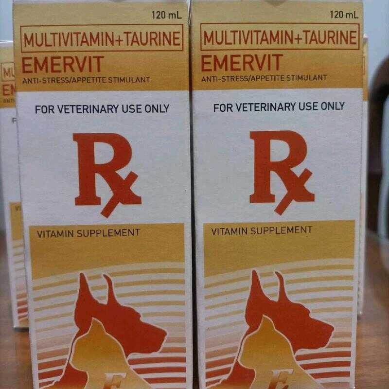 EMERVIT Multivitamins + Taurine For Dogs And Cats 120Ml 4Cd | Shopee ...