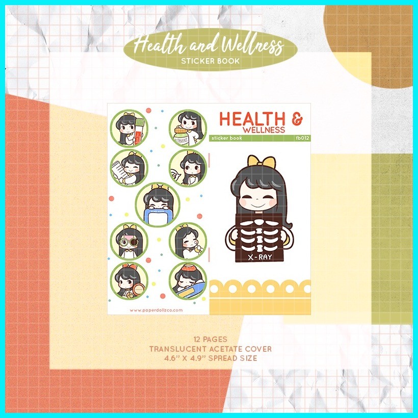 Health and Wellness PaperDollzCo Sticker Book | FB012 | Shopee Philippines
