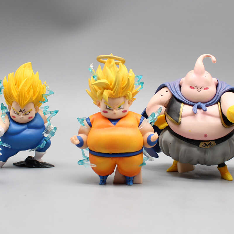 8 Dragon Ball Z Anime Figure Q Ver Fat Vegeta Frieza Gohan Goku Nappa ...