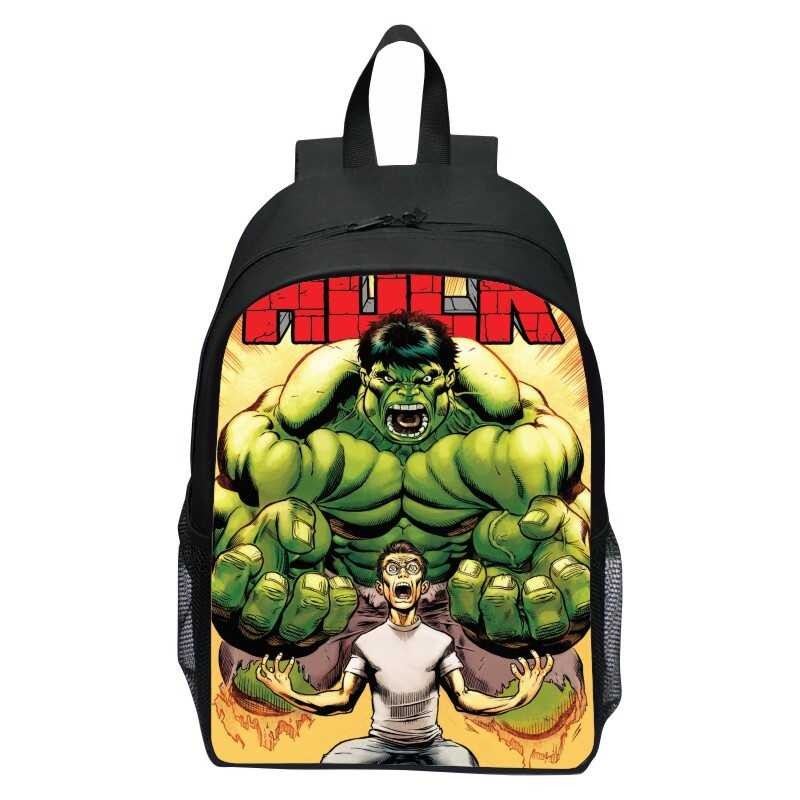 School Kids Bag Hulk Backpack 3D Cartoon Bagpack Lightweight ...