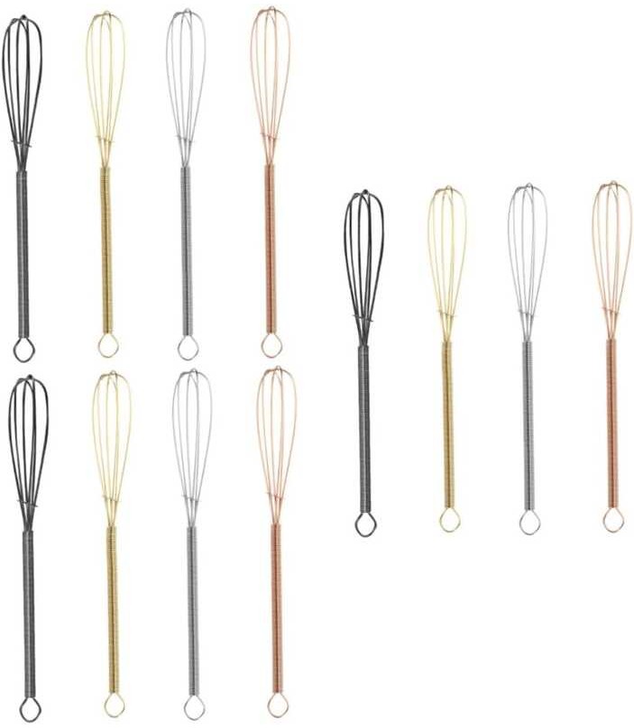 Whisk 12 Pcs Beating Stirrers Manual Beaters Handheld Mixers Egg
