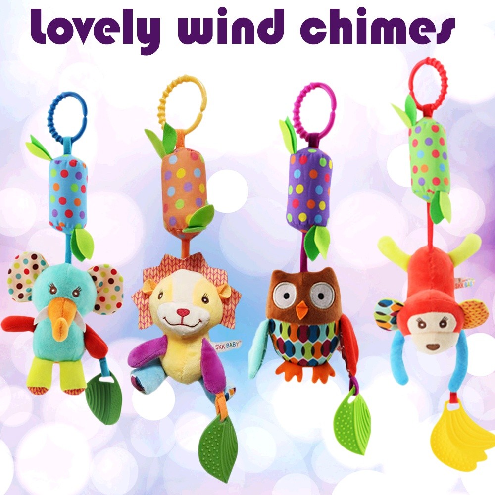【9 Styles】Baby Kids Rattles Toys Stroller Pram Crib Hanging Soft Plush ...