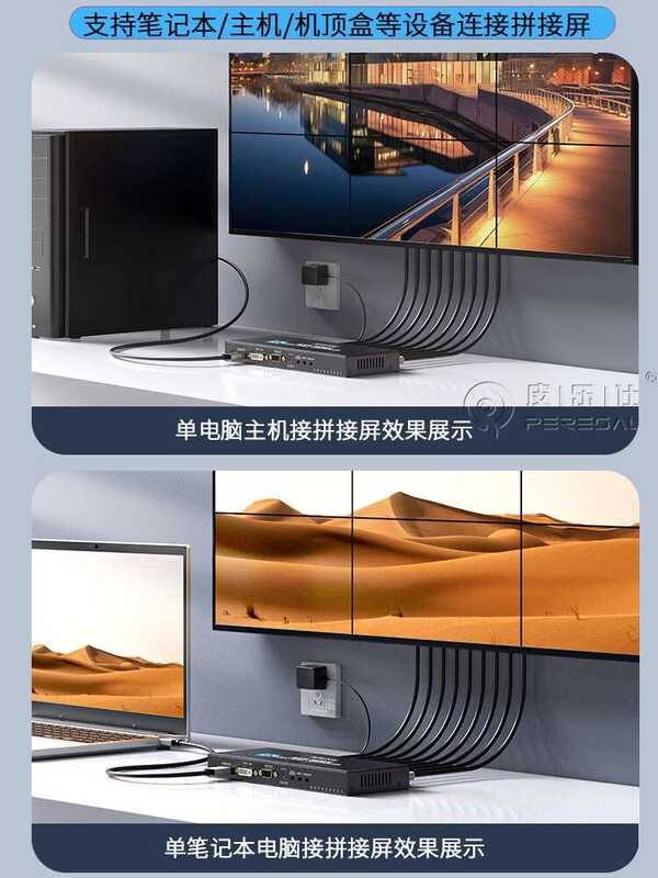 HDMI Splicer TV Multi-Screen Control 3x3 Splitter Decoder Split Device ...