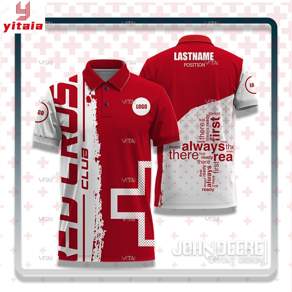【FREE CUSTOM】POLO Shirt Uniform for RED CROSS | SSLG | SELG | YES-O ...