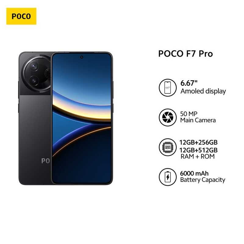POCO F7 Pro Snapdragon 8 Gen 3 Processor Smartphone With 50Mp Camera ...