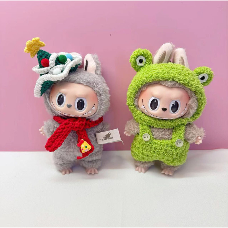 Labubu Suit Clothes Handmade Baby Elephant Bunny Overalls Suit (Only ...
