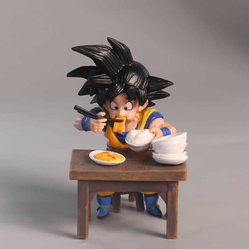 Ball GK Dragon One Bowl of Good Rice Goku Figure Eating Vegeta Scene ...