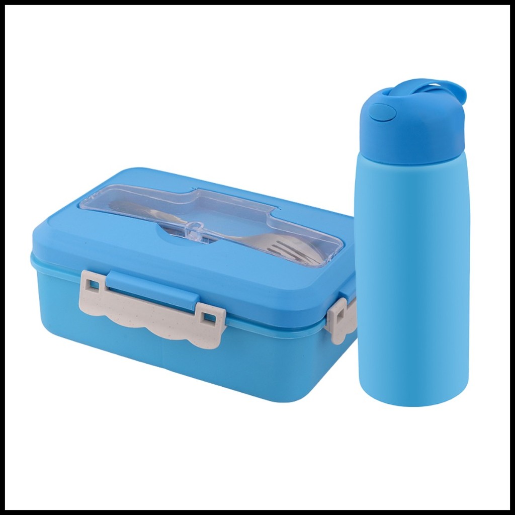 ⚾︎ Kids and Teens Lunch Set - 550ml Water Bottle, Lunch Box with ...