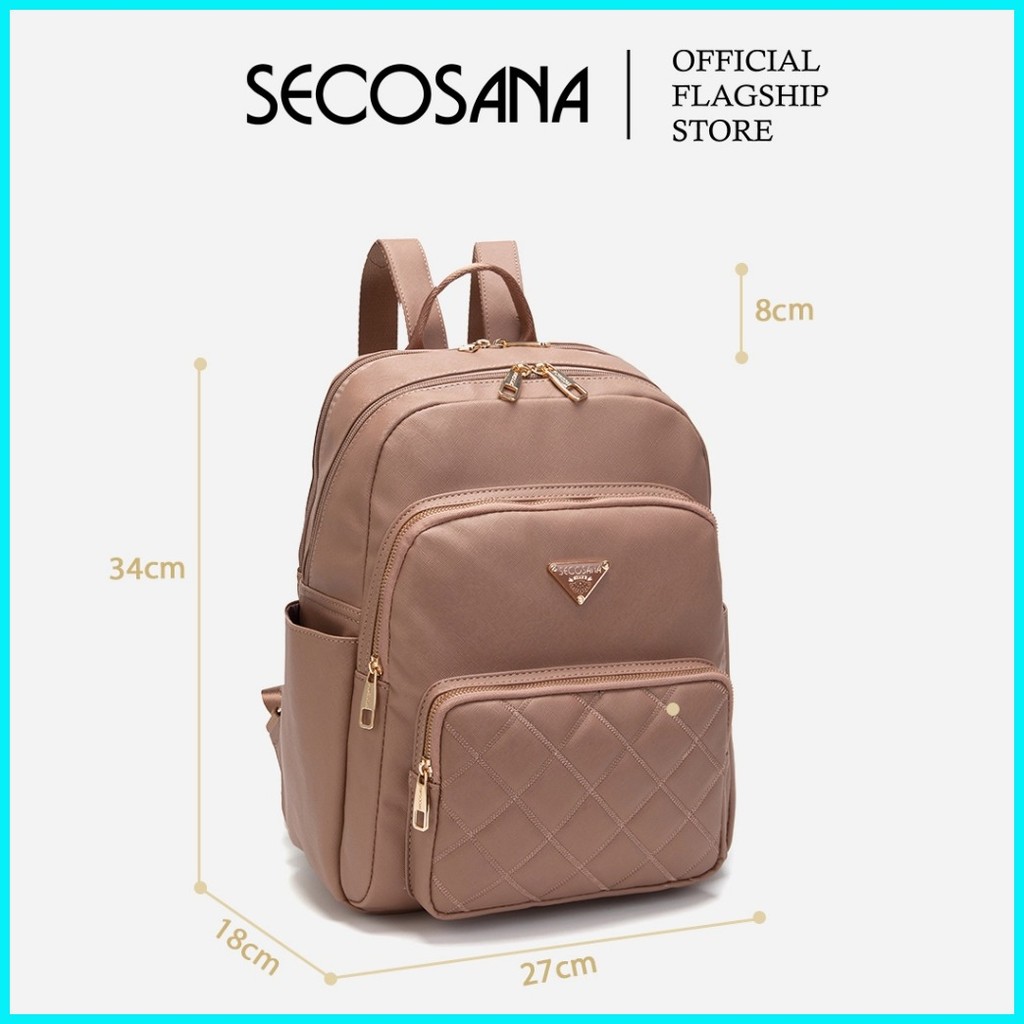 SECOSANA Junerie Quilted Backpack | Shopee Philippines