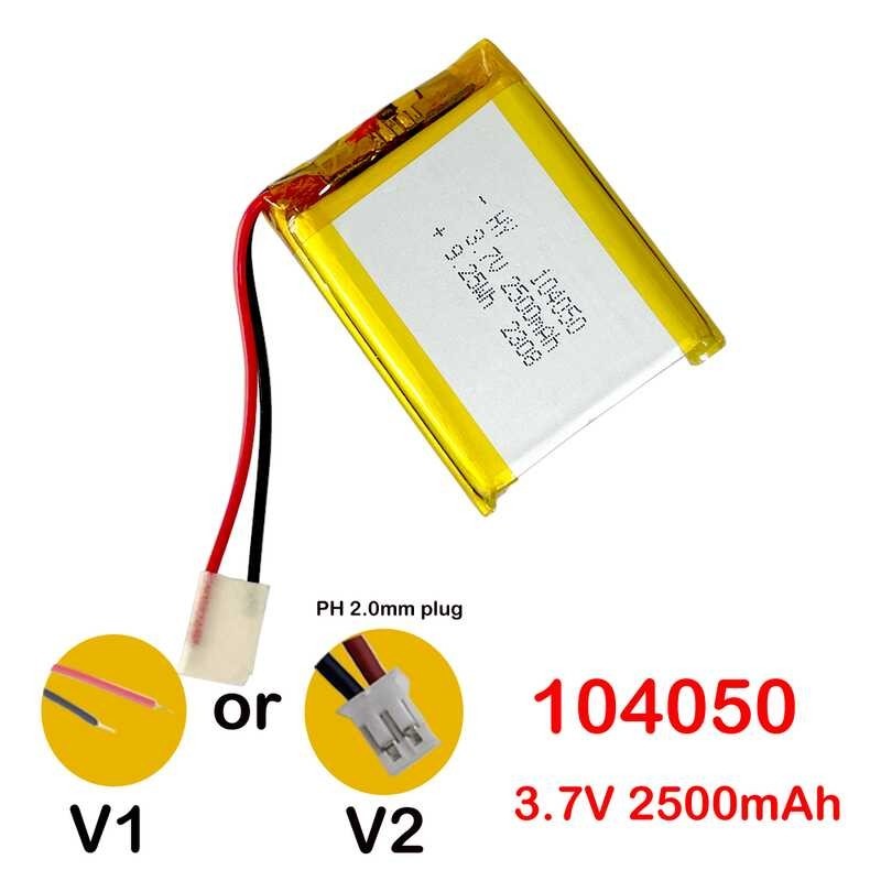 104050 For GPS Camera Bluetooth Mp5 Ps4 Remote Control 3.7V 2500Mah ...