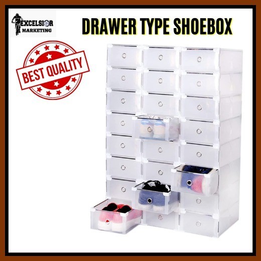 Drawer type shoebox store