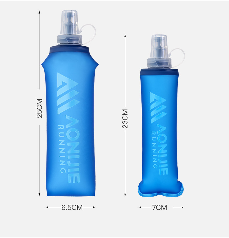 AONIJIE SD31 250ml 500ml Soft Flask Foldable FBA-Free TPU Water Bottles ...