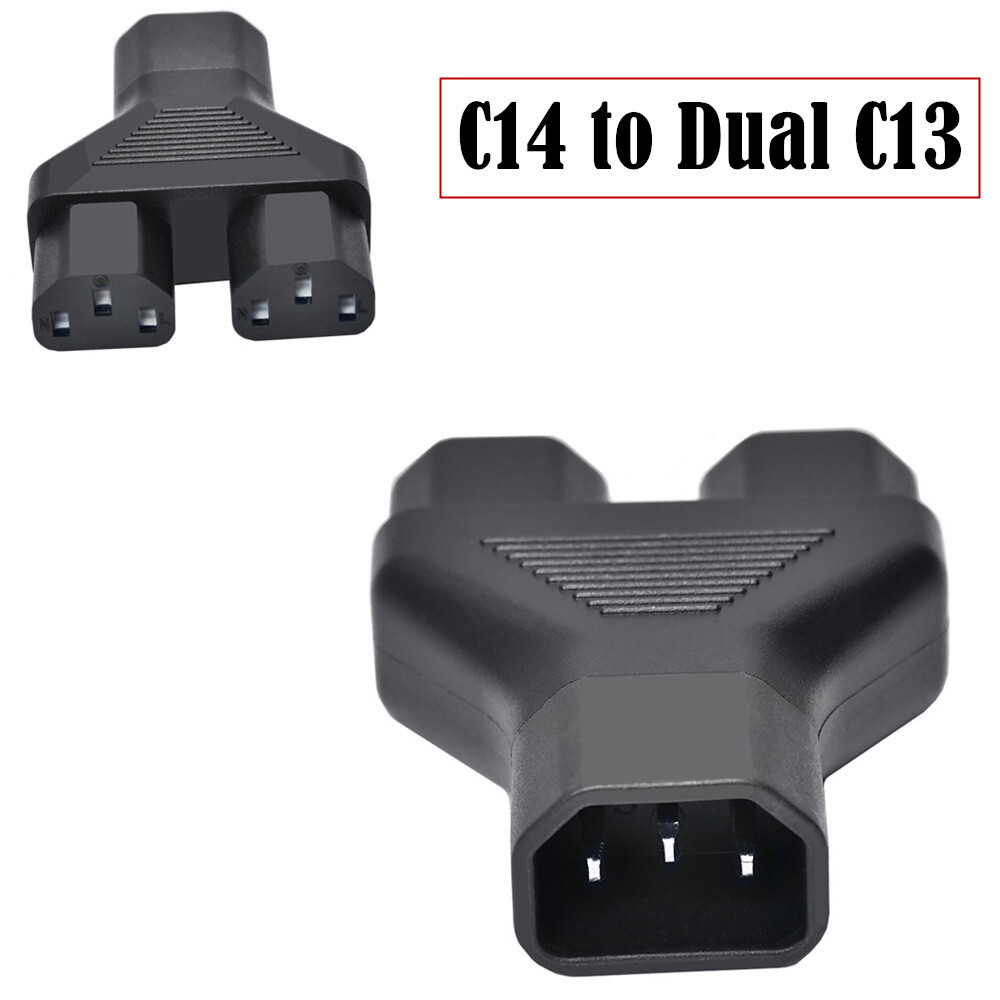 Ups IEC320-C14 to C13 Tee One Point Two-Product Font Conversion Plug ...