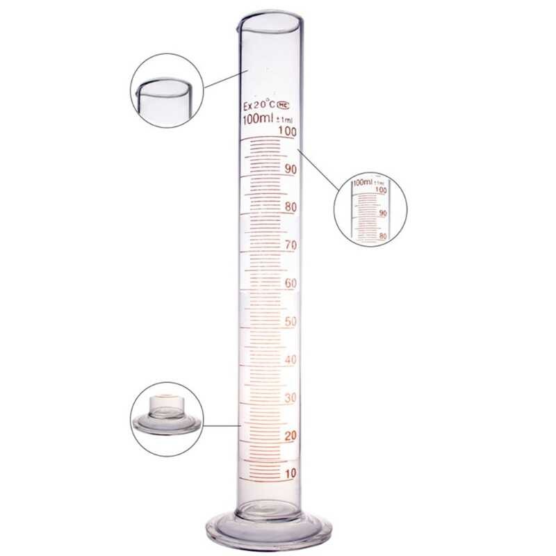 F2te Thick Glass Graduated Measuring Cylinder 100 Ml Single Metric ...