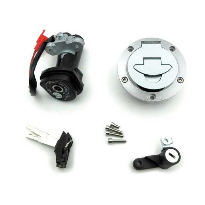 New 12V Motorcycle Ignition Switch Moto Fuel Tank Gas Cap Keys Seat