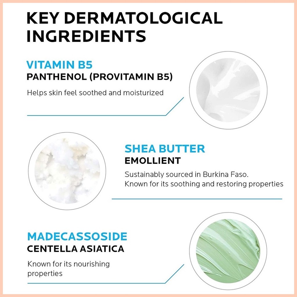 ∏ La Roche Posay moisturizer Cream B5 moisturizing lotion acne scar