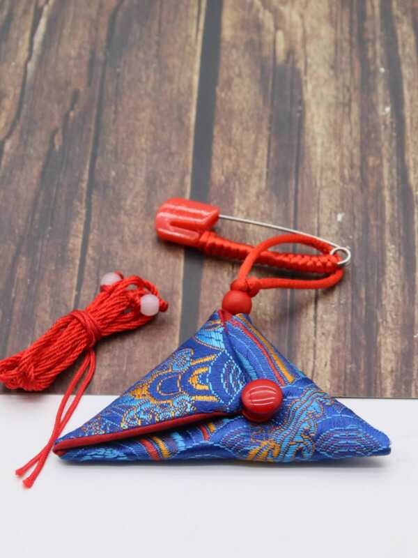 Triangular Peace B1 3 Amulet Bag Empty Bag Safety Pin Lanyard Portable ...