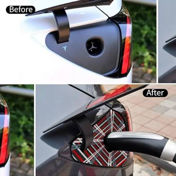 Port Charge Sticker for y Lunch 2025 & Tesla Model 3 Highland (2024 ...