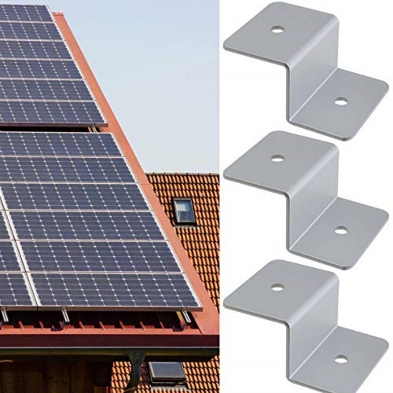4Pcs Z Bracket Solar Panels Flush Mount Kit With Stainless Bolt For RV ...
