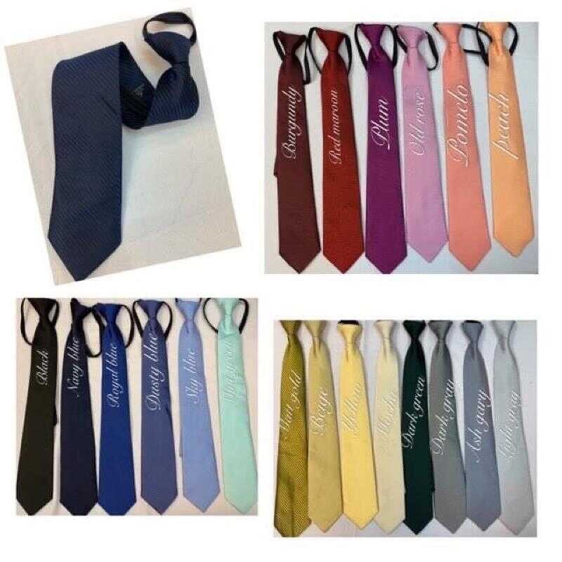 Necktie - Ready To Wear Necktie With Zipper Formal Tie | Graduation ...