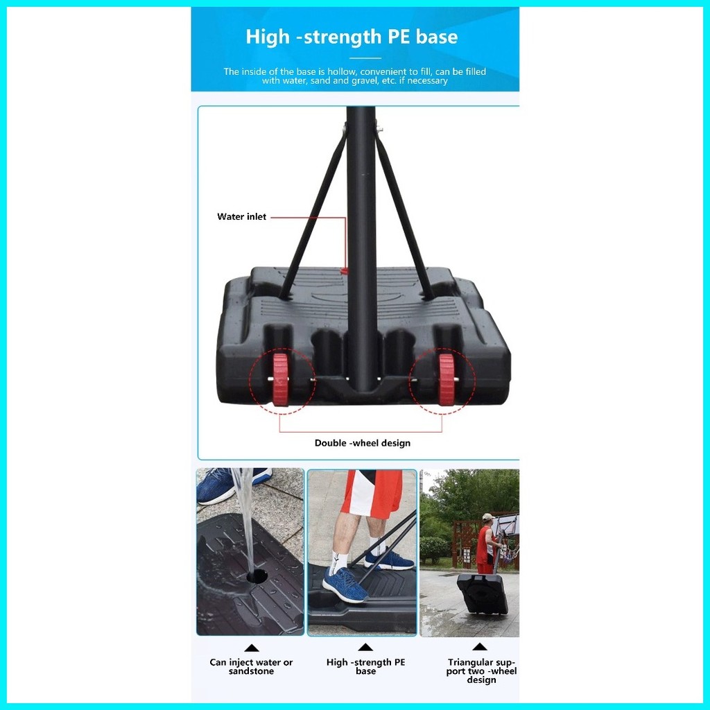 Adult standard basketball hoop 10ft Indoor and outdoor basketball court ...