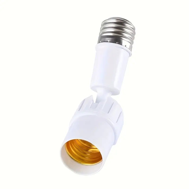 E27 Light Bulb Socket Extender 360Degree Rotation Lamp Holder LED Light ...