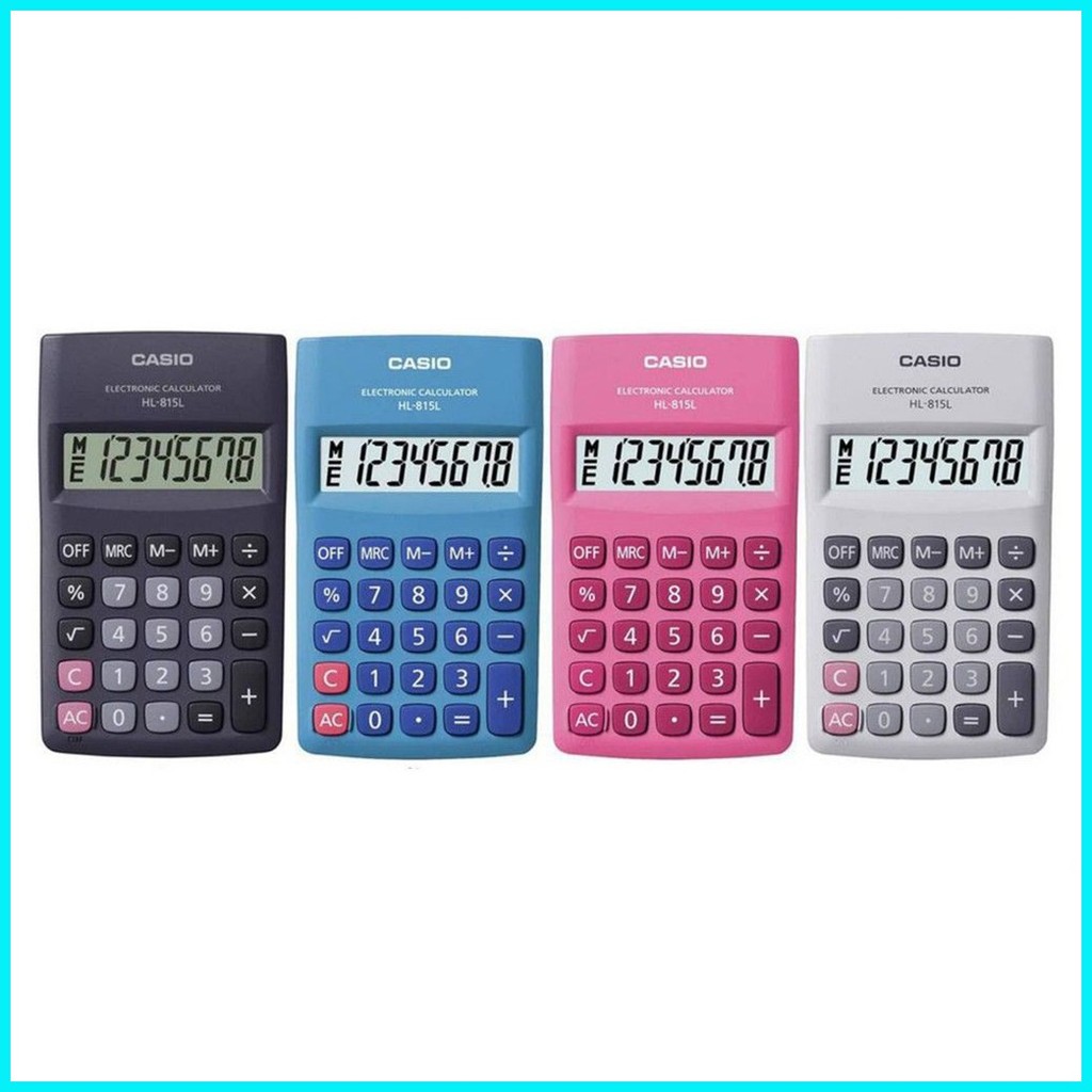 Casio HL-815L-BU Practical Calculators (Battery-operated) travel ...