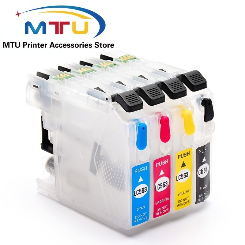 LC563 Refillable Ink Cartridge for Brother MFC-J2310 MFC-J2510 MFC ...