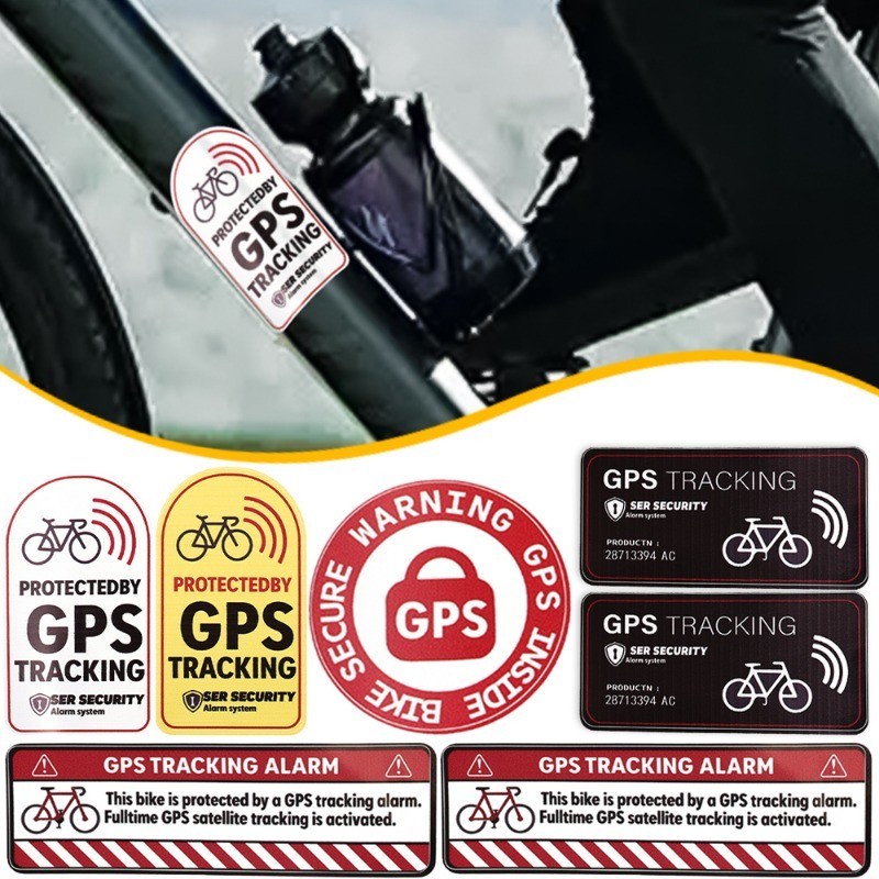 3 Sets Bicycle Anti-Theft Warning Stickers - Durable Waterproof ...