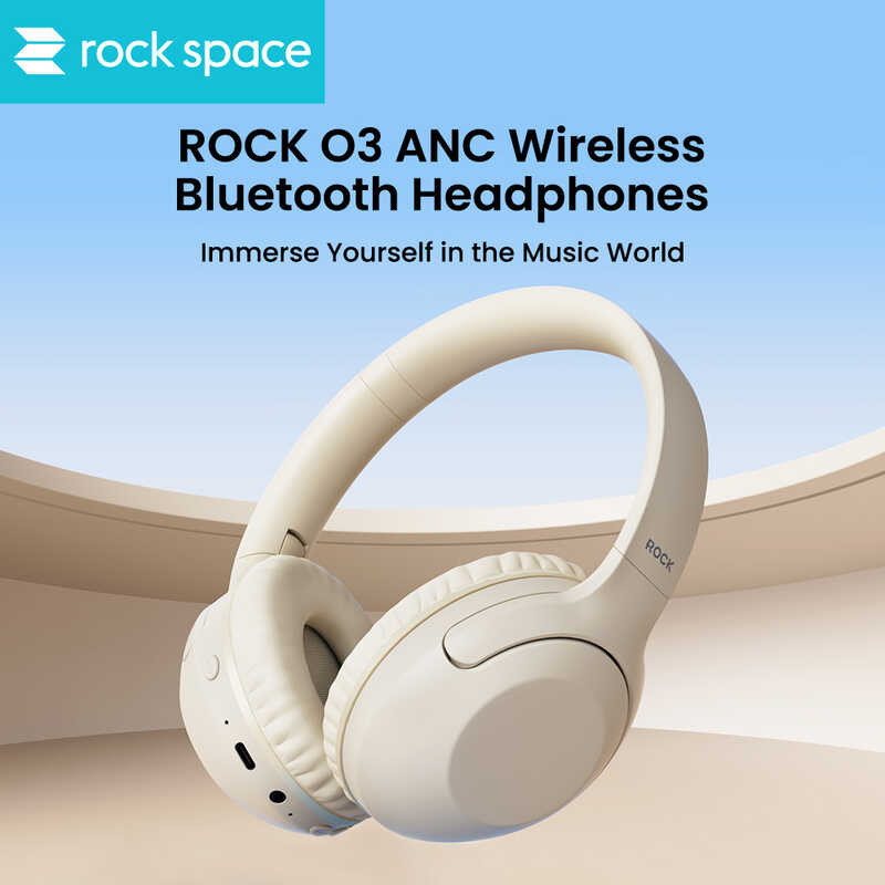 Rock Space O3 ANC Wireless Bluetooth Headphones Active Noise ...