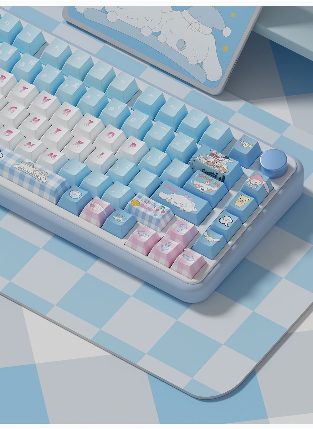 Cinnamoroll Keycaps PBT Dye-sub MA/MOA Profile Keycap Custom Keycaps