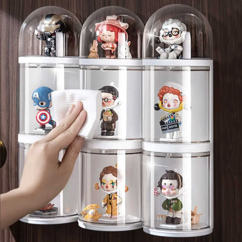 Blind Box Transparent Display Case Wall Showcase Collection Figures ...