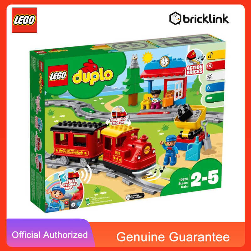 10874 [Bricklink] Duplo Steam Train 2+ LEGO Building Block Laruan ...