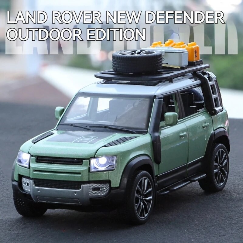 Land Rover Defender 1:24 Scale Diecast Model Car: Detailed Replica With ...