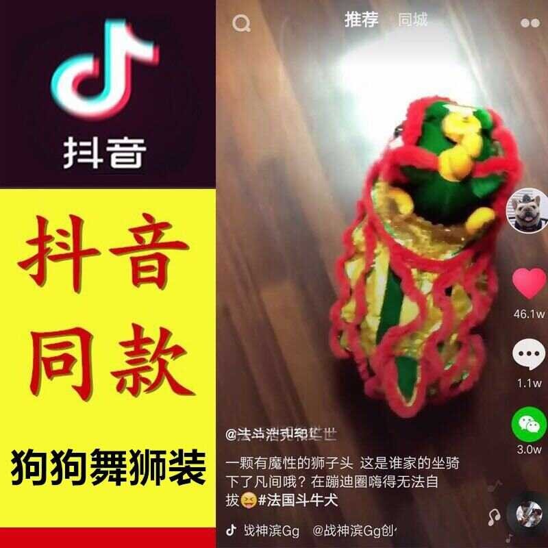 Dog Dance Lion Clothes Bulldog Festival Spring Festival