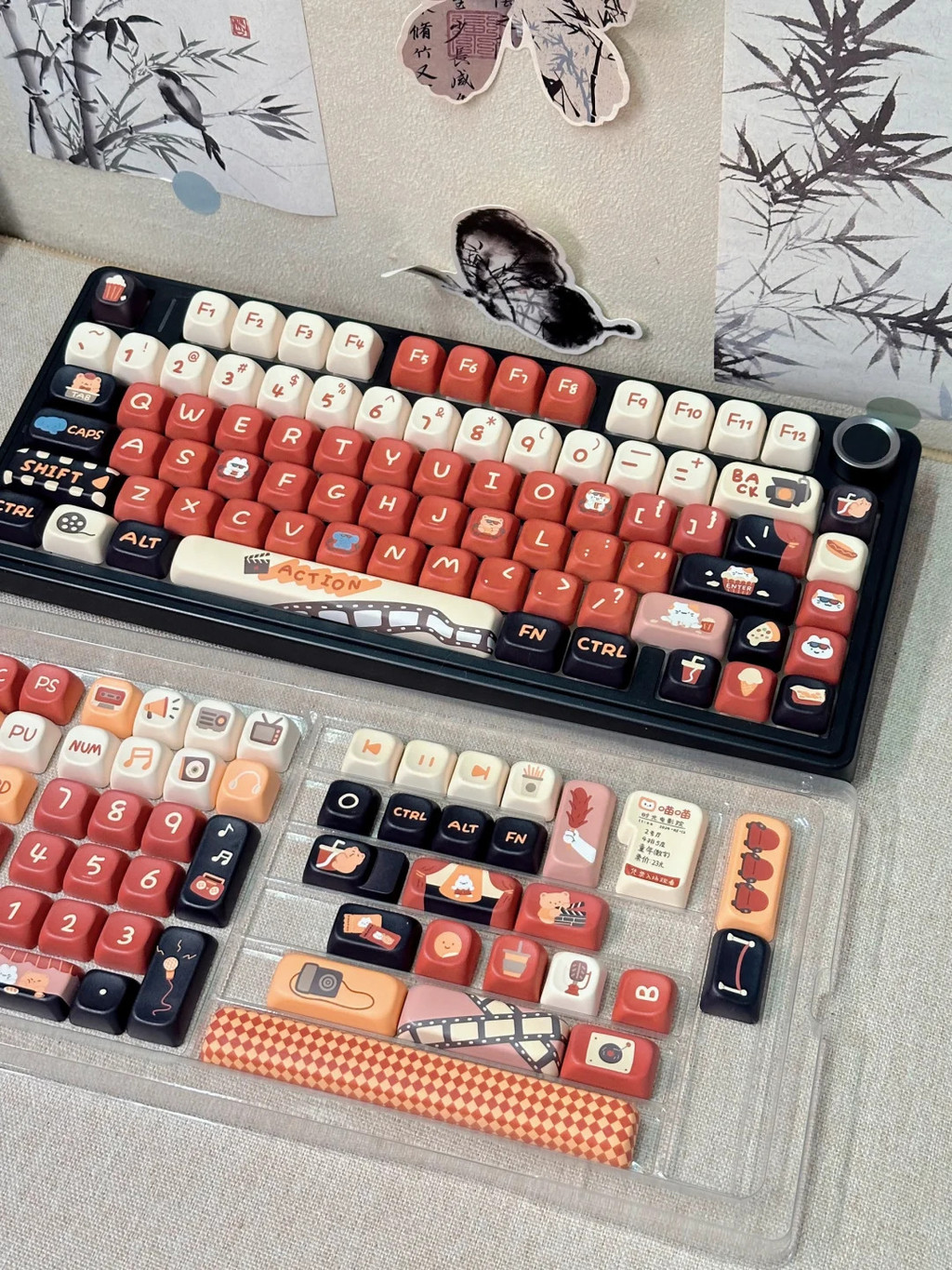 Time Movie Theater Keycap EOA Profile 133 Keys PBT Five-sided Dye ...